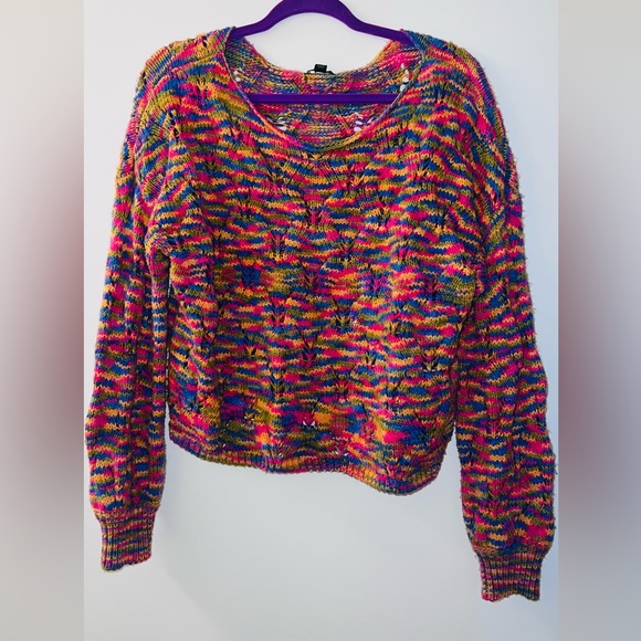✨Wild Fable✨ Multi Colored🌈Knit Spring Sweater/ Sz L - Picture 1 of 1
